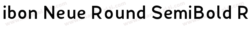 ibon Neue Round SemiBold Round字体转换